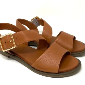 SANDALI BASSI VOLPATO DONNA MARRONE CHIARO - LIZ400 TAN