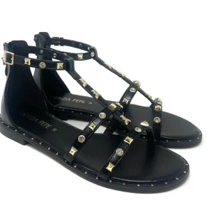 SANDALI BASSI PATRIZIA PEPE DONNA NERO - PJ343 NERO