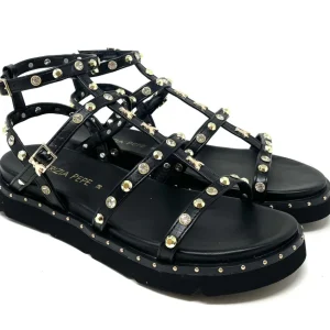 SANDALI BASSI PATRIZIA PEPE DONNA NERO - PJ347 NERO