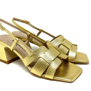 SANDALI CON TACCO VOLPATO DONNA PLATINO - ST046 PLAT