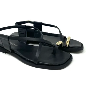 SANDALI BASSI VOLPATO DONNA NERO - ST06 NERO