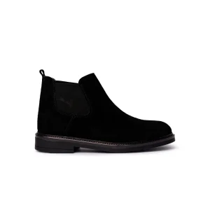 Chelsea Boot in Camoscio – Nero. Art.757