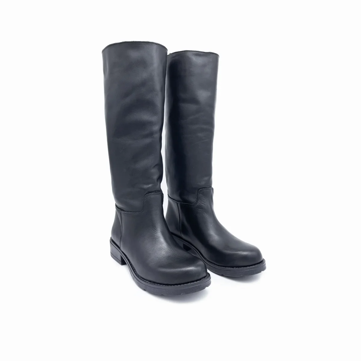 Stivale BELGIO in Vera Pelle Nero - immagine 2