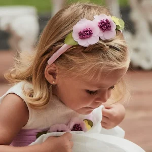 Cerchietto MAYORAL rosa con fiorellini 6 mesi - 4anni