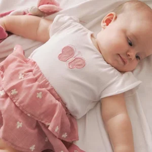 Completo MAYORAL t-shirt e gonnellina con mutandina tema farfalle 1 mese - 18 mesi