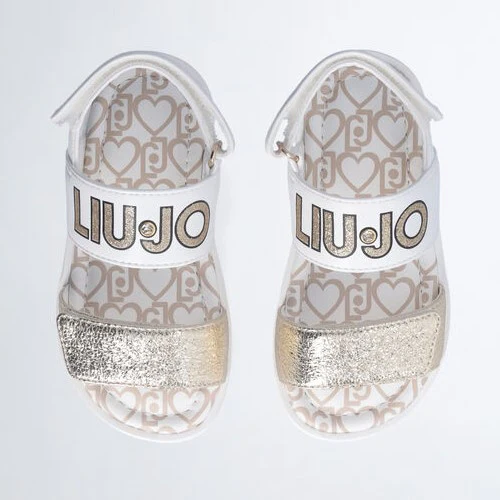 Sandali LIU JO bianco e oro 21 - 24
