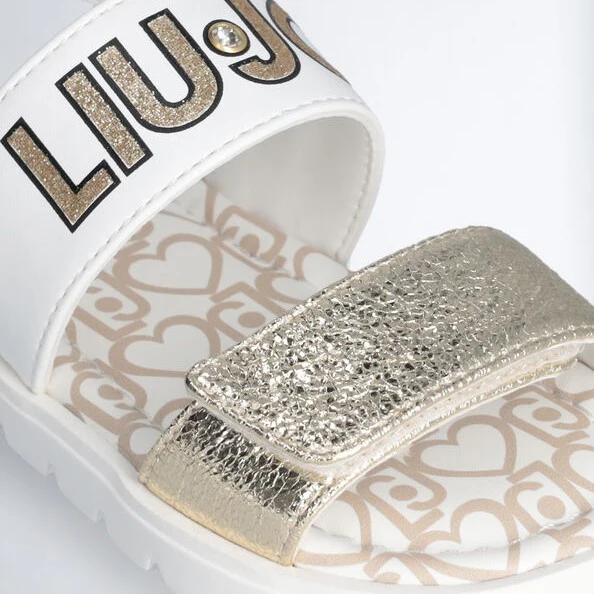 Sandali LIU JO bianco e oro 21 - 24 - immagine 4