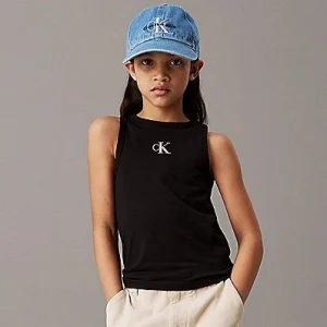 Canotta CALVIN KLEIN con logo slim nera 4 anni - 16 anni