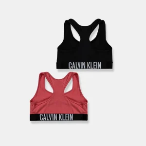 Set 2 Top CALVIN KLEIN corallo e nero 8 anni - 16 anni
