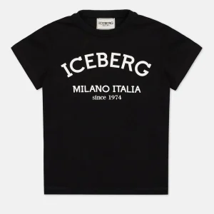 T-shirt ICEBERG Milano nera 4 anni - 16 anni
