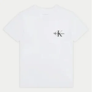 T-shirt CALVIN KLEIN unisex bianca logo laterale 4 anni - 16 anni