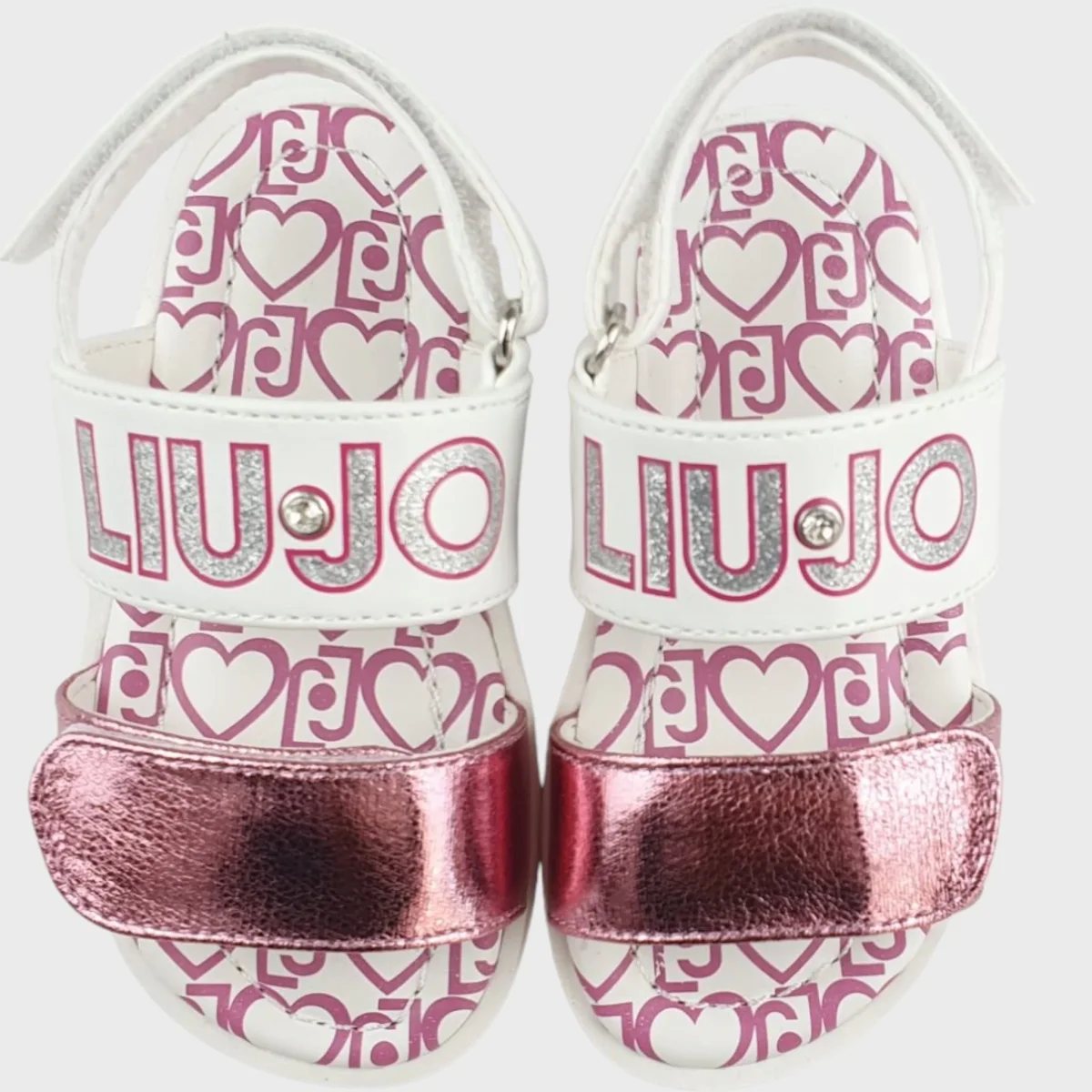 Sandali LIU JO bianco e rosa 21 - 24 - immagine 2