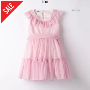 Abito I DO in tulle rosa dalla 12 mesi alla 8 anni