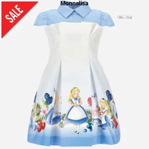 Abito MONNALISA bustier fantasia ALICE 2 anni - 10 anni