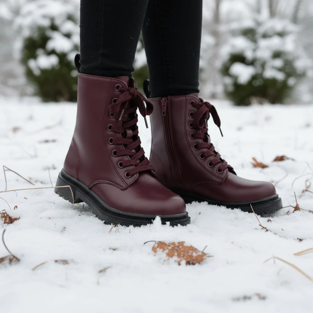 Scarpe anfibio SOFIA bordeaux dal 20 al 36 - immagine 2