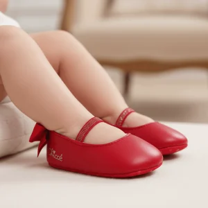 Ballerine CHICCO da culla rossa 16 - 19