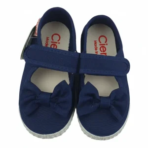 Ballerine CIENTA blu con fiocco in tela 20 - 30