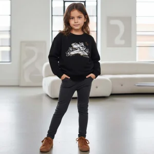 Felpa MONNALISA con interno felpato tema pantera rosa 2 anni - 3 anni