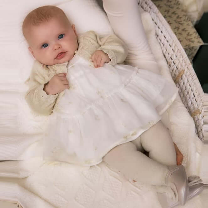 Abito MAYORAL per occasioni speciali manica lunga neonata 1mese - 18 mesi - immagine 3