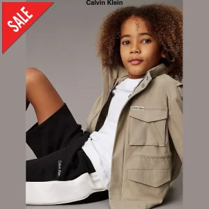 Bermuda CALVIN KLEIN bicolore logo ricamato 4 anni - 16 anni