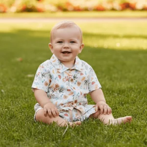 Completo GUESS bimbo tropical 6 mesi / 24 mesi