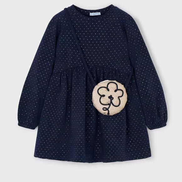 Abito e Borsetta MAYORAL blu 2 anni - 10 anni - immagine 3