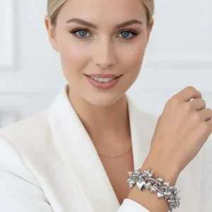 Bracciale con ciondoli argento Lola