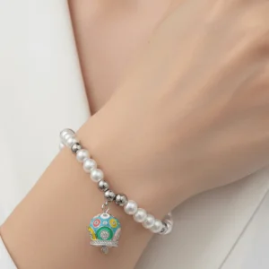 Bracciale Praga perle con campanella
