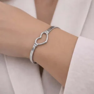 Bracciale argento cuore Romina