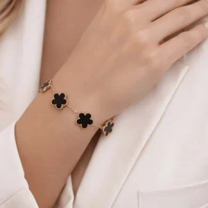 Bracciale Noa oro e nero