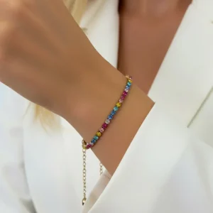 Bracciale Dubai multicolor oro