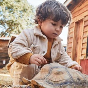 Camicia MAYORAL in morbido velluto a costine beige 6 mesi - 4 anni