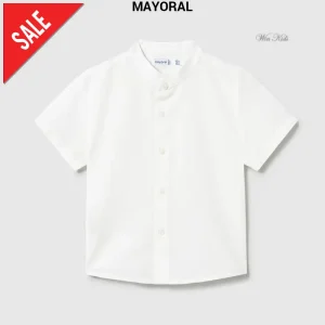 Camicia MAYORAL in cotone e lino modello coreana 6 mesi - 4 anni