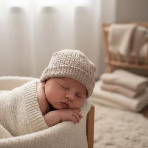 Cappello CHICCO effetto trecce beige