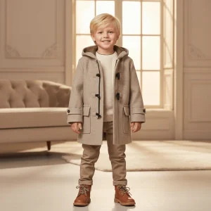 Cappotto MAYORAL modello con alamari taupe 2 anni - 10 anni