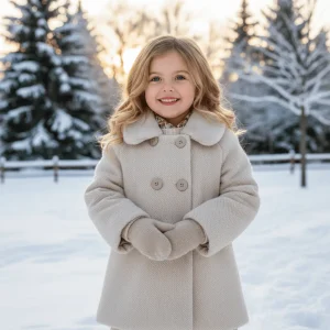 Cappotto Pelo MAYORAL Bambina con Colletto Ecopelliccia - 3-10 Anni