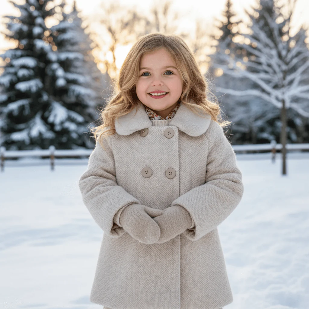 Cappotto Pelo MAYORAL Bambina con Colletto Ecopelliccia - 3-10 Anni