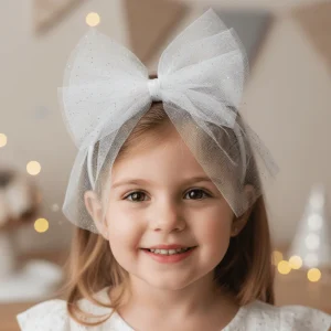 Cerchietto MAYORAL fiocco glitter bianco 2 anni - 10 anni