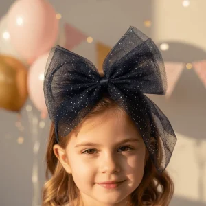 Cerchietto MAYORAL fiocco glitter blu 2 anni - 10 anni