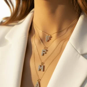 Collana Personalizzata oro scegli la tua lettera
