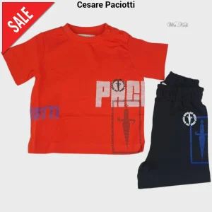 Completo CESARE PACIOTTI baby kids e junior rosso e nero spadino 6 mesi - 16 anni