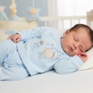 Completo CHICCO in ciniglia azzurra tema orsetto chef