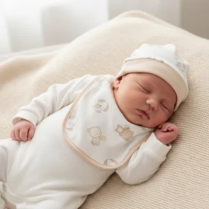 Completo CHICCO tutina , cappello e bavetta in confezione regalo