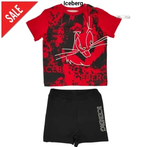 Completo ICEBERG Bugs Bunny rosso e nero 12 mesi - 6 anni