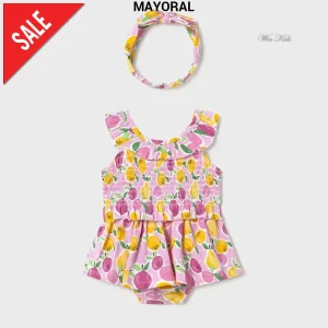 Completo MAYORAL bambina top gonna e fascia 6 mesi - 4 anni