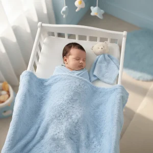 Coperta e Gugu MAYORAL abbinata orsetto azzurra