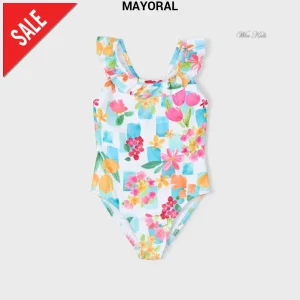 Costume MAYORAL bambina intero con stampa dalla 2 anni alla 10 anni
