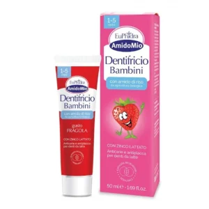 Euphidra AmidoMio Dentifricio Bambini Gusto Fragola 1-5 Anni 50ml