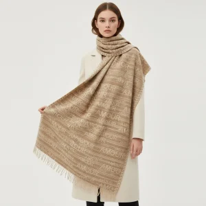 Sciarpa Sofia a fantasia Amour beige