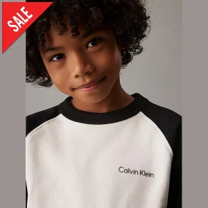 Felpa CALVIN KLEIN in cotone girocollo 4 anni - 16 anni